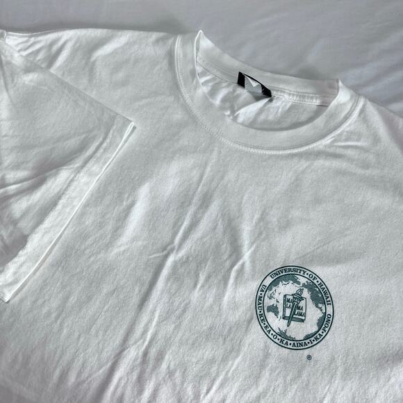 KULANUI Hawaii T-Shirt Men’s XXL White University of Hawaii Seal Graphic Tee - Picture 7 of 10